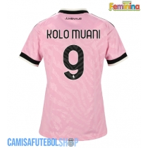 Camisa de time de futebol Juventus Randal Kolo Muani #9 Replicas 2º Equipamento Feminina 2026-27 Manga Curta